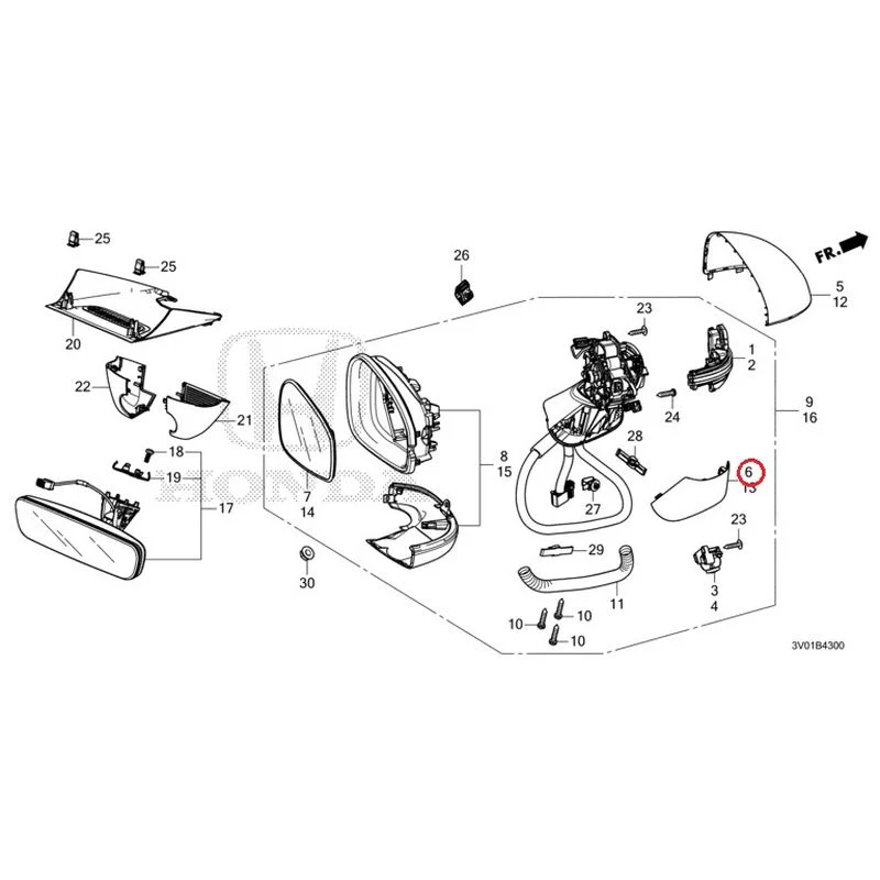 [NEW] JDM HONDA ZR-V RZ3 2023 Mirrors GENUINE OEM - Image 13