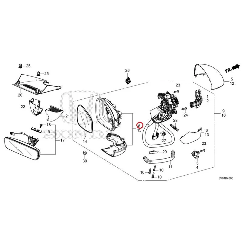 [NEW] JDM HONDA ZR-V RZ3 2023 Mirrors GENUINE OEM - Image 16