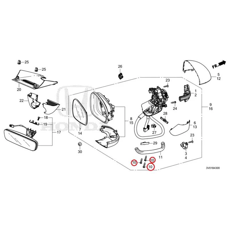 [NEW] JDM HONDA ZR-V RZ3 2023 Mirrors GENUINE OEM - Image 19