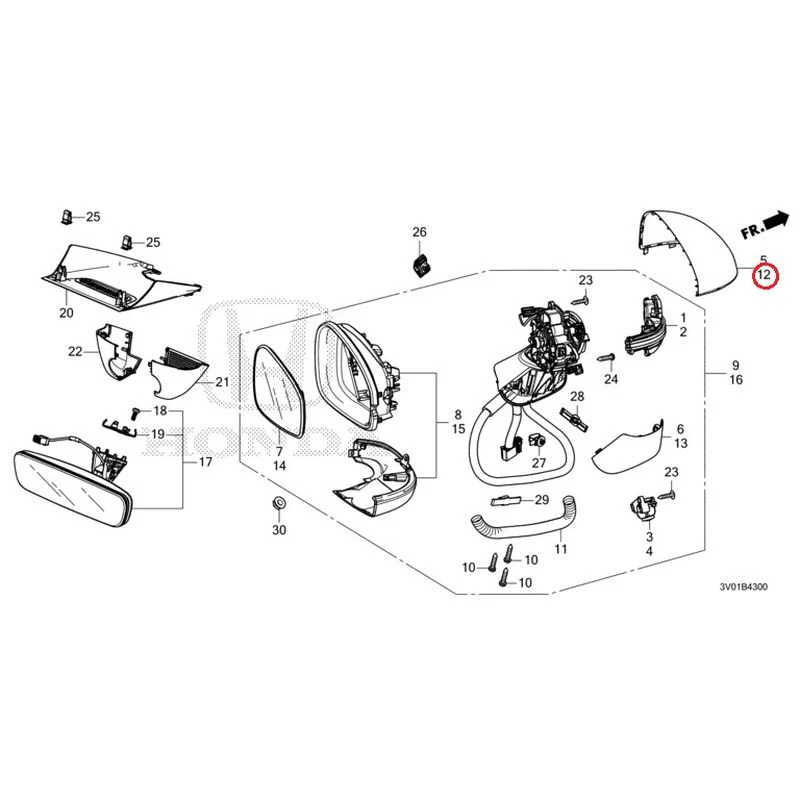 [NEW] JDM HONDA ZR-V RZ3 2023 Mirrors GENUINE OEM - Image 25