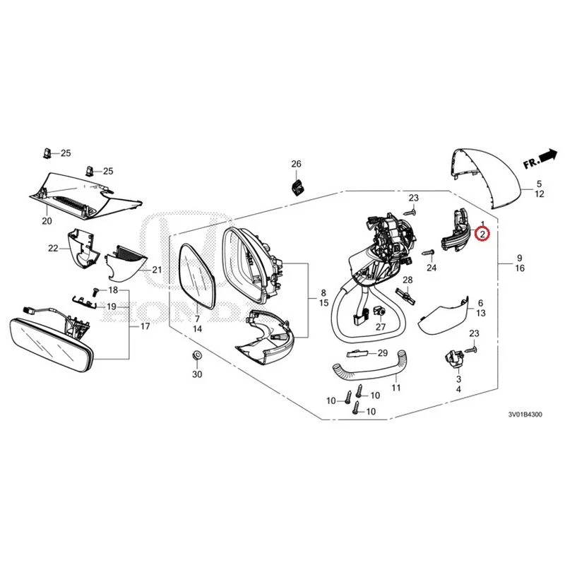 [NEW] JDM HONDA ZR-V RZ3 2023 Mirrors GENUINE OEM - Image 3