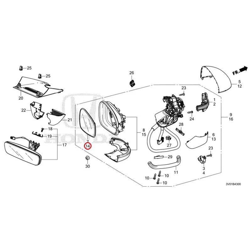 [NEW] JDM HONDA ZR-V RZ3 2023 Mirrors GENUINE OEM - Image 30
