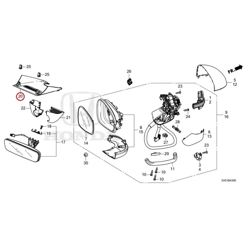 [NEW] JDM HONDA ZR-V RZ3 2023 Mirrors GENUINE OEM - Image 37