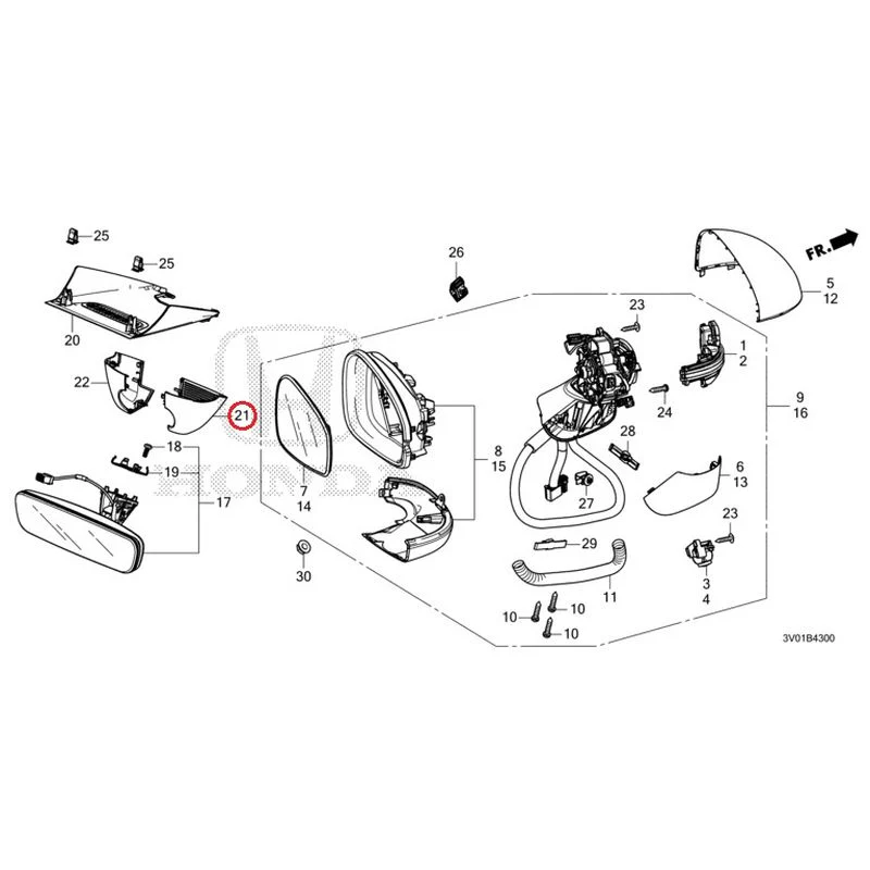 [NEW] JDM HONDA ZR-V RZ3 2023 Mirrors GENUINE OEM - Image 38