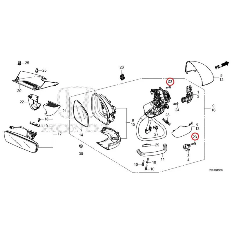 [NEW] JDM HONDA ZR-V RZ3 2023 Mirrors GENUINE OEM - Image 40