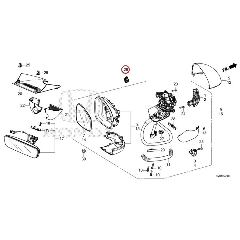 [NEW] JDM HONDA ZR-V RZ3 2023 Mirrors GENUINE OEM - Image 43
