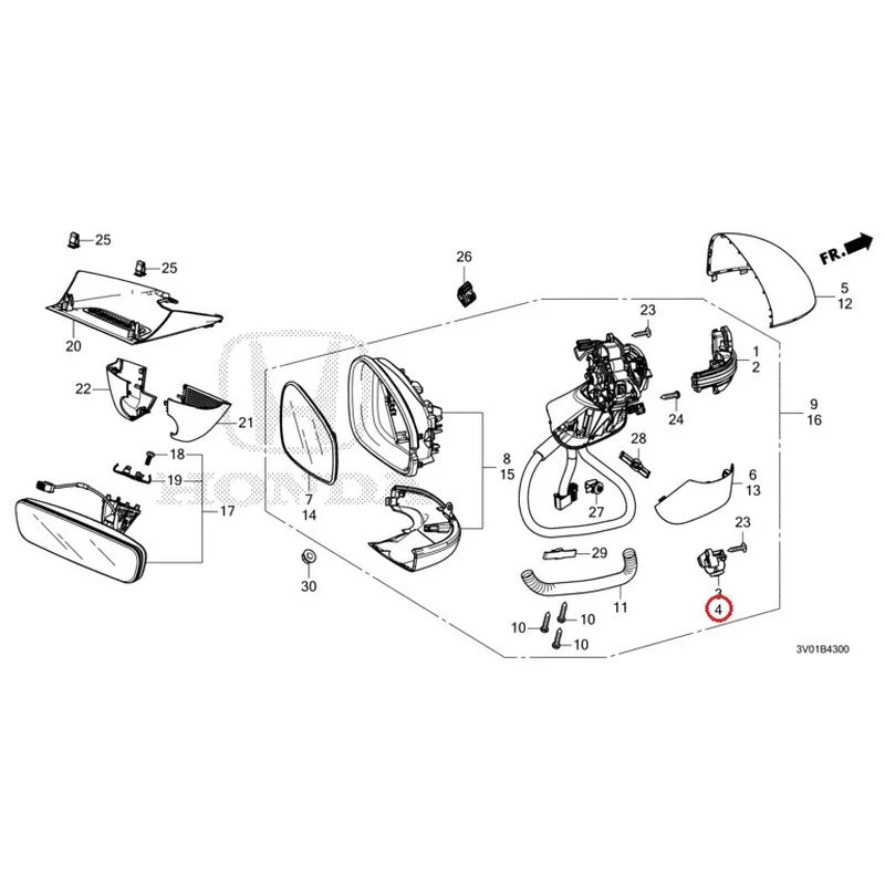 [NEW] JDM HONDA ZR-V RZ3 2023 Mirrors GENUINE OEM - Image 5