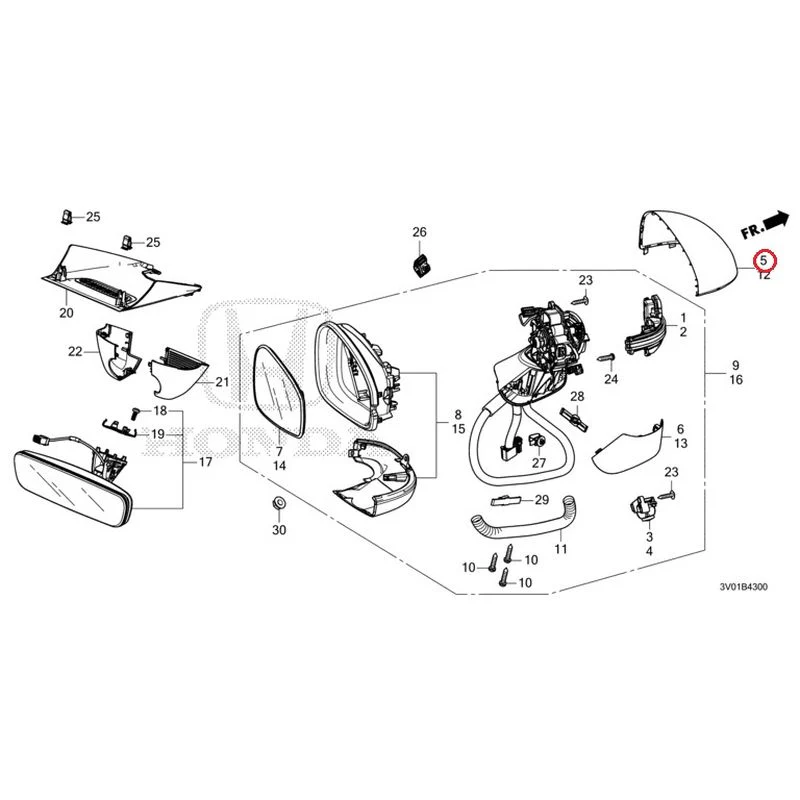 [NEW] JDM HONDA ZR-V RZ3 2023 Mirrors GENUINE OEM - Image 9