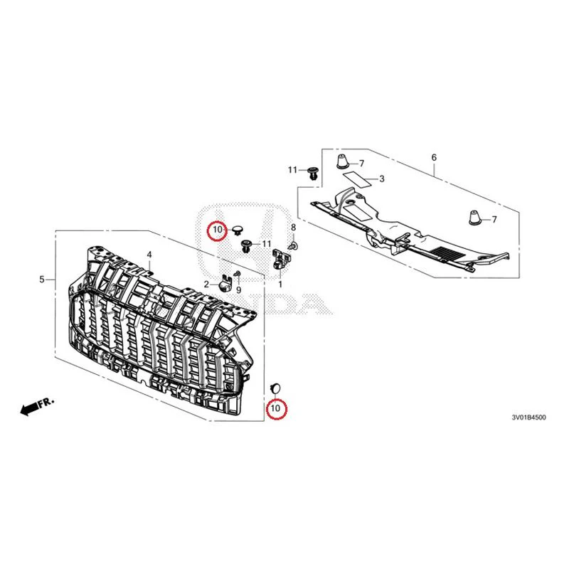 [NEW] JDM HONDA ZR-V RZ3 2023 Front Grill GENUINE OEM - Image 10