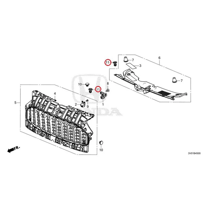 [NEW] JDM HONDA ZR-V RZ3 2023 Front Grill GENUINE OEM - Image 11