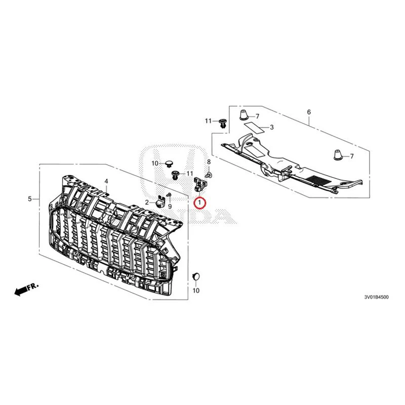 [NEW] JDM HONDA ZR-V RZ3 2023 Front Grill GENUINE OEM - Image 2