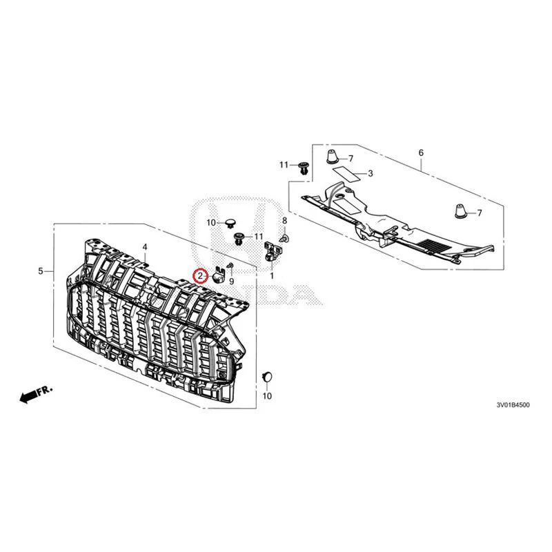 [NEW] JDM HONDA ZR-V RZ3 2023 Front Grill GENUINE OEM - Image 3