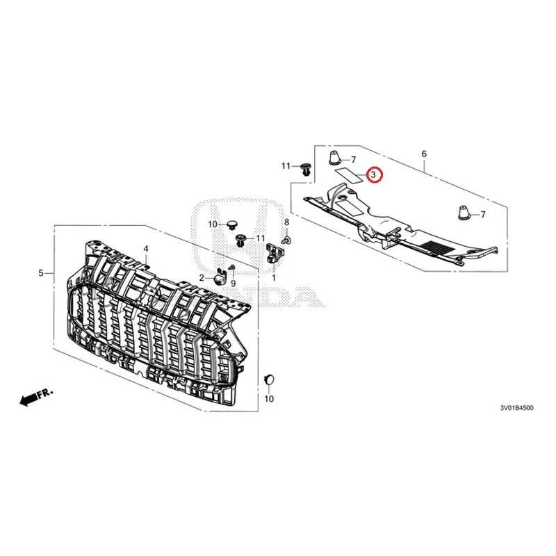 [NEW] JDM HONDA ZR-V RZ3 2023 Front Grill GENUINE OEM - Image 4