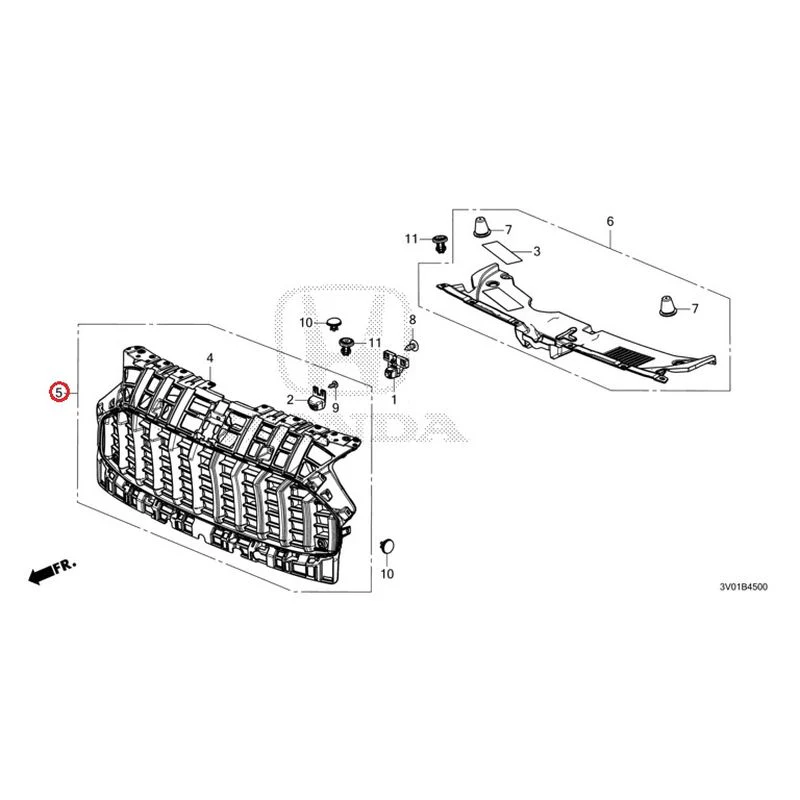 [NEW] JDM HONDA ZR-V RZ3 2023 Front Grill GENUINE OEM - Image 5