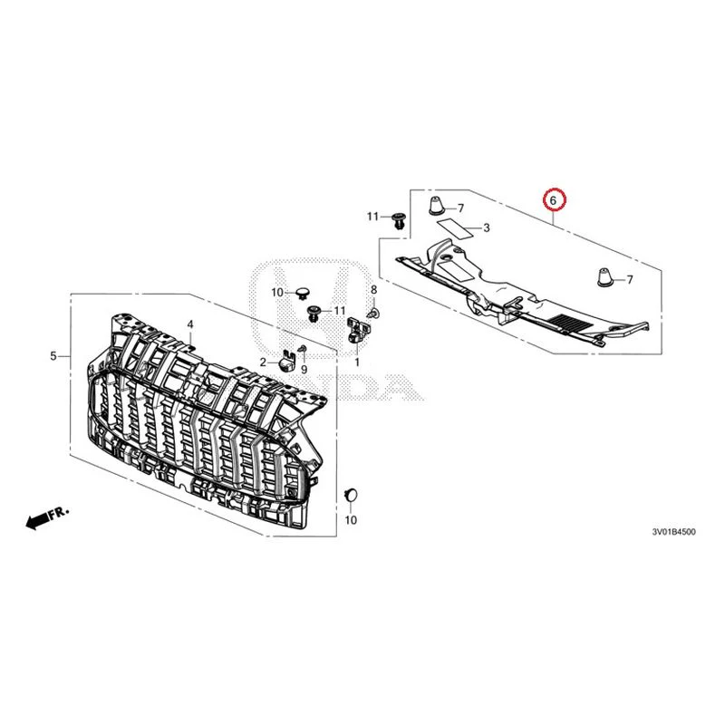 [NEW] JDM HONDA ZR-V RZ3 2023 Front Grill GENUINE OEM - Image 6