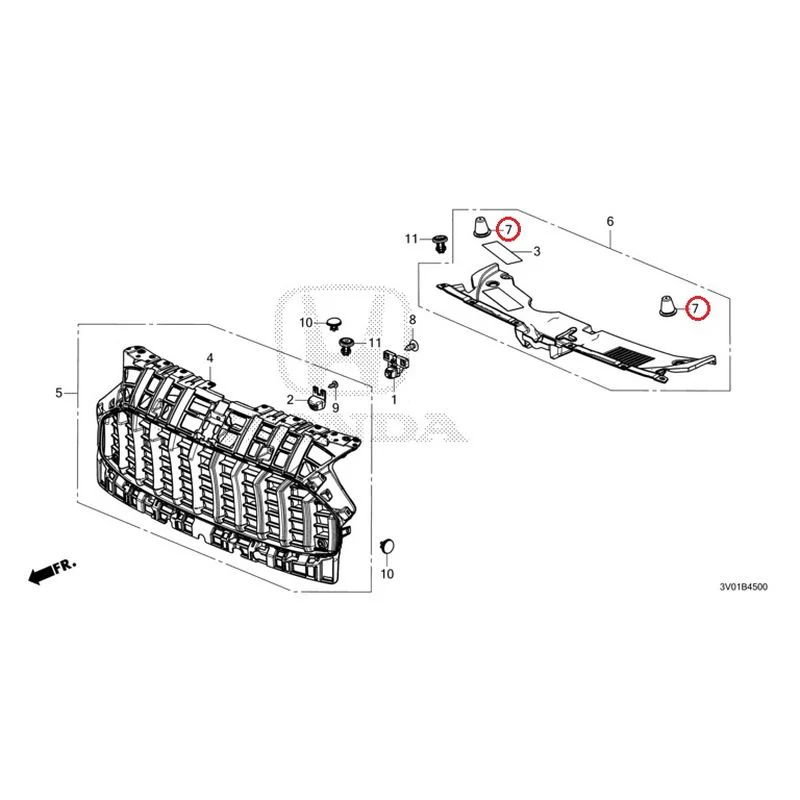 [NEW] JDM HONDA ZR-V RZ3 2023 Front Grill GENUINE OEM - Image 7