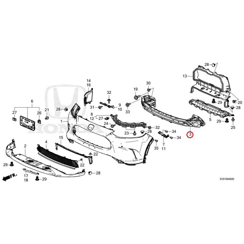 [NEW] JDM HONDA ZR-V RZ3 2023 Front Bumper GENUINE OEM - Image 16