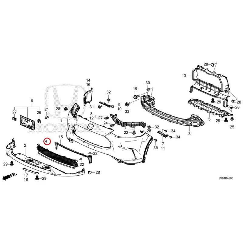 [NEW] JDM HONDA ZR-V RZ3 2023 Front Bumper GENUINE OEM - Image 17