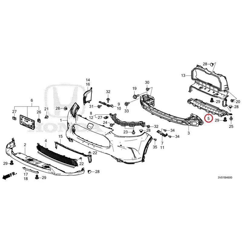 [NEW] JDM HONDA ZR-V RZ3 2023 Front Bumper GENUINE OEM - Image 18