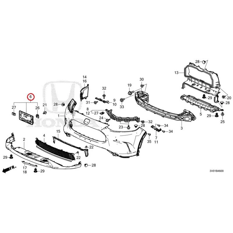 [NEW] JDM HONDA ZR-V RZ3 2023 Front Bumper GENUINE OEM - Image 19