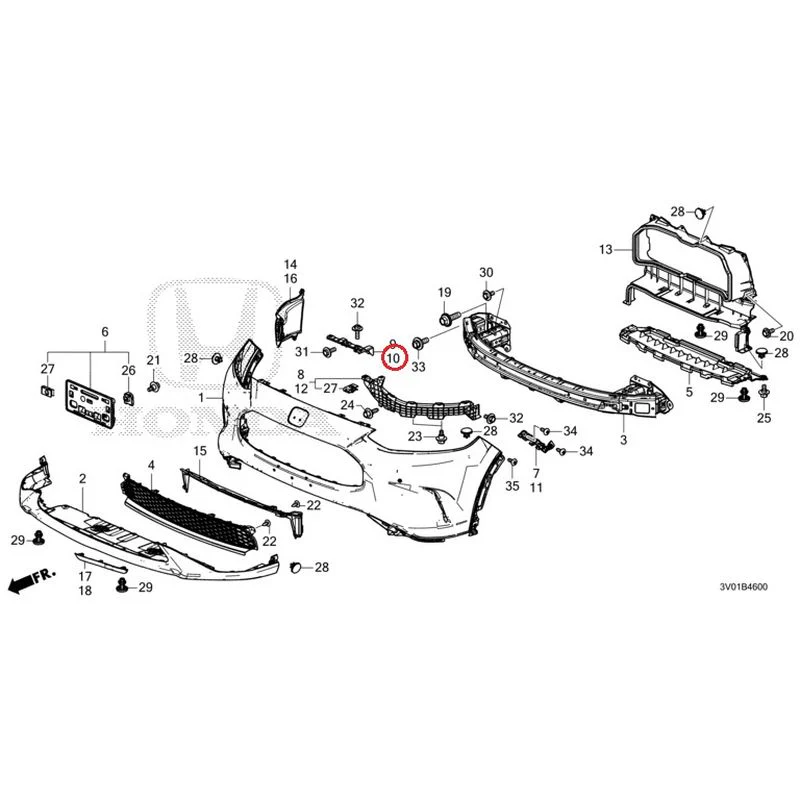 [NEW] JDM HONDA ZR-V RZ3 2023 Front Bumper GENUINE OEM - Image 23