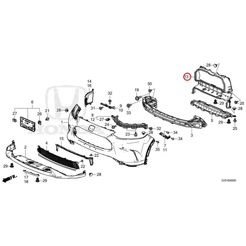 [NEW] JDM HONDA ZR-V RZ3 2023 Front Bumper GENUINE OEM - Image 26