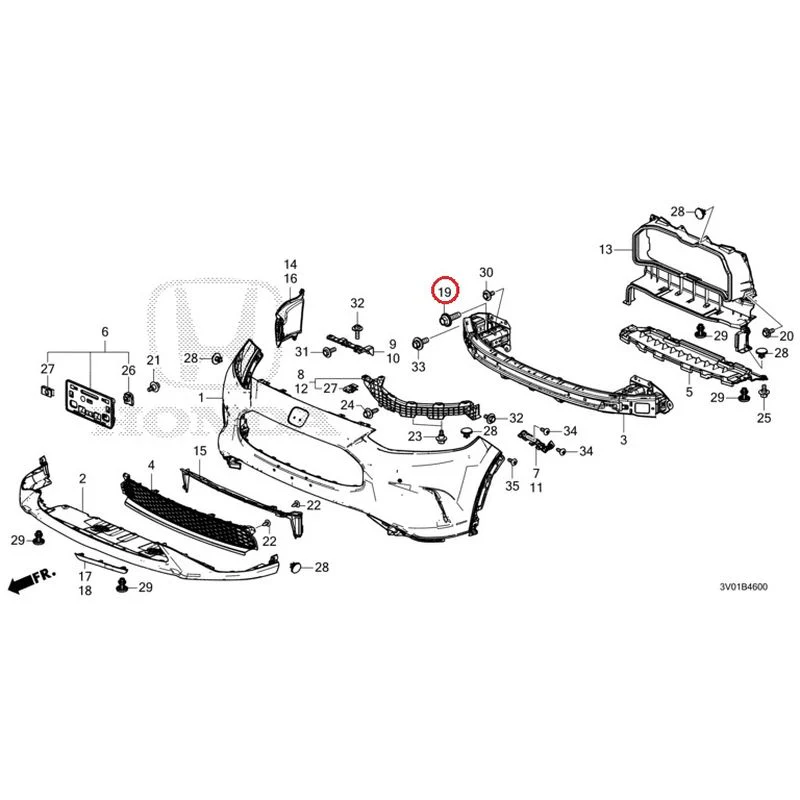 [NEW] JDM HONDA ZR-V RZ3 2023 Front Bumper GENUINE OEM - Image 32