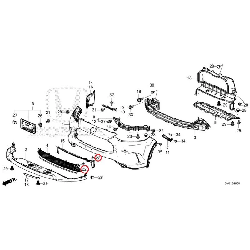 [NEW] JDM HONDA ZR-V RZ3 2023 Front Bumper GENUINE OEM - Image 35