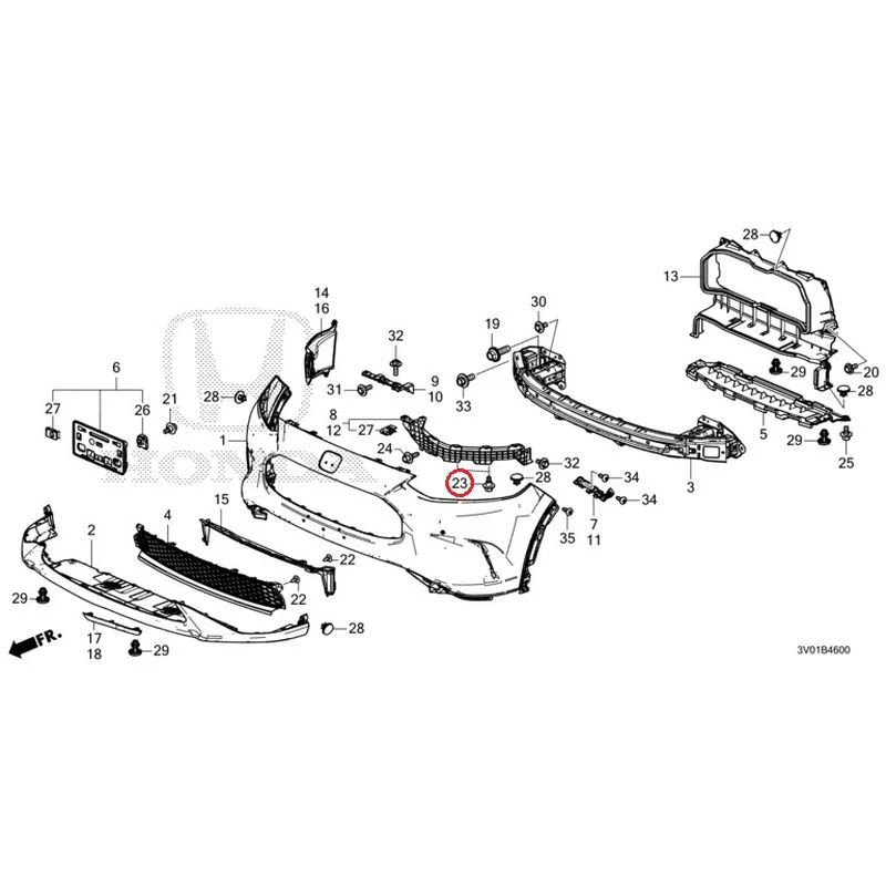 [NEW] JDM HONDA ZR-V RZ3 2023 Front Bumper GENUINE OEM - Image 36