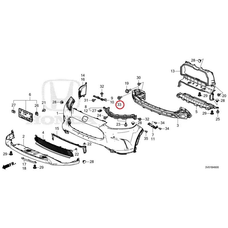 [NEW] JDM HONDA ZR-V RZ3 2023 Front Bumper GENUINE OEM - Image 46
