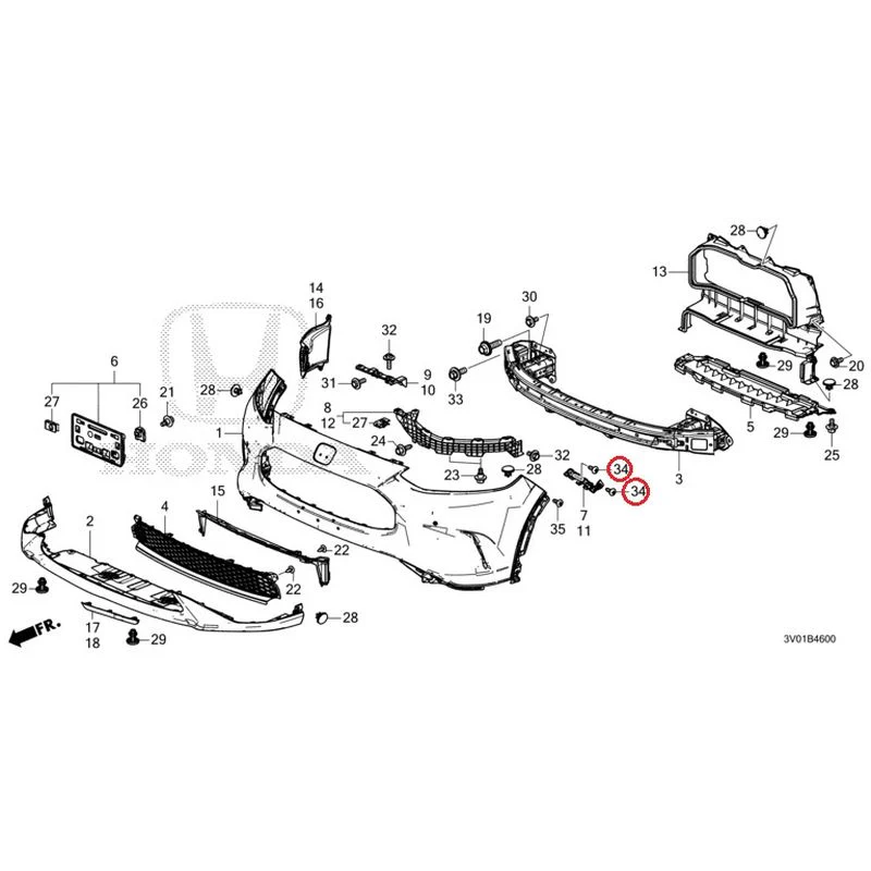 [NEW] JDM HONDA ZR-V RZ3 2023 Front Bumper GENUINE OEM - Image 47