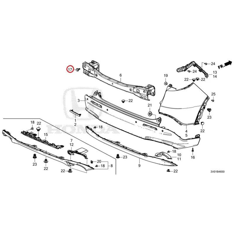 [NEW] JDM HONDA ZR-V RZ3 2023 Rear Bumper GENUINE OEM - Image 33
