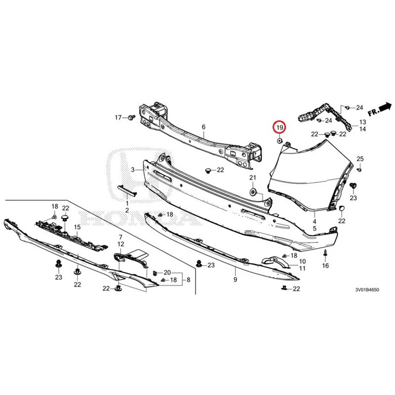 [NEW] JDM HONDA ZR-V RZ3 2023 Rear Bumper GENUINE OEM - Image 35