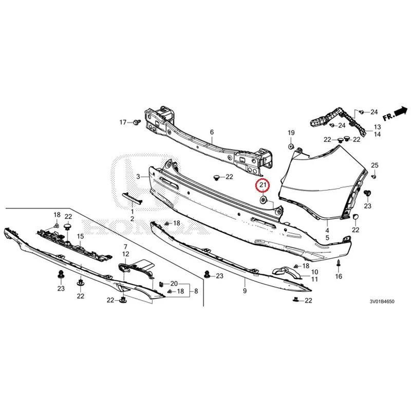 [NEW] JDM HONDA ZR-V RZ3 2023 Rear Bumper GENUINE OEM - Image 37