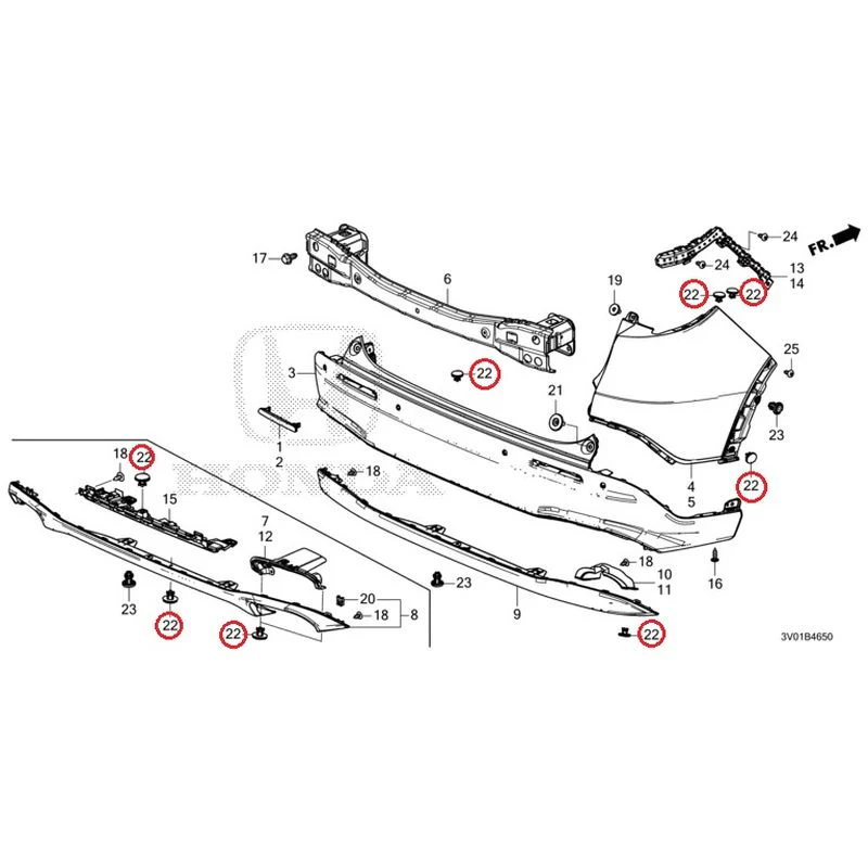 [NEW] JDM HONDA ZR-V RZ3 2023 Rear Bumper GENUINE OEM - Image 38