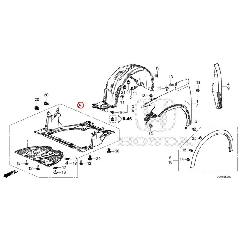 [NEW] JDM HONDA ZR-V RZ3 2023 Front Fenders GENUINE OEM - Image 13