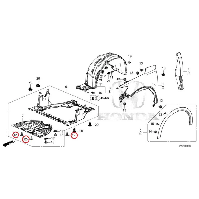 [NEW] JDM HONDA ZR-V RZ3 2023 Front Fenders GENUINE OEM - Image 25