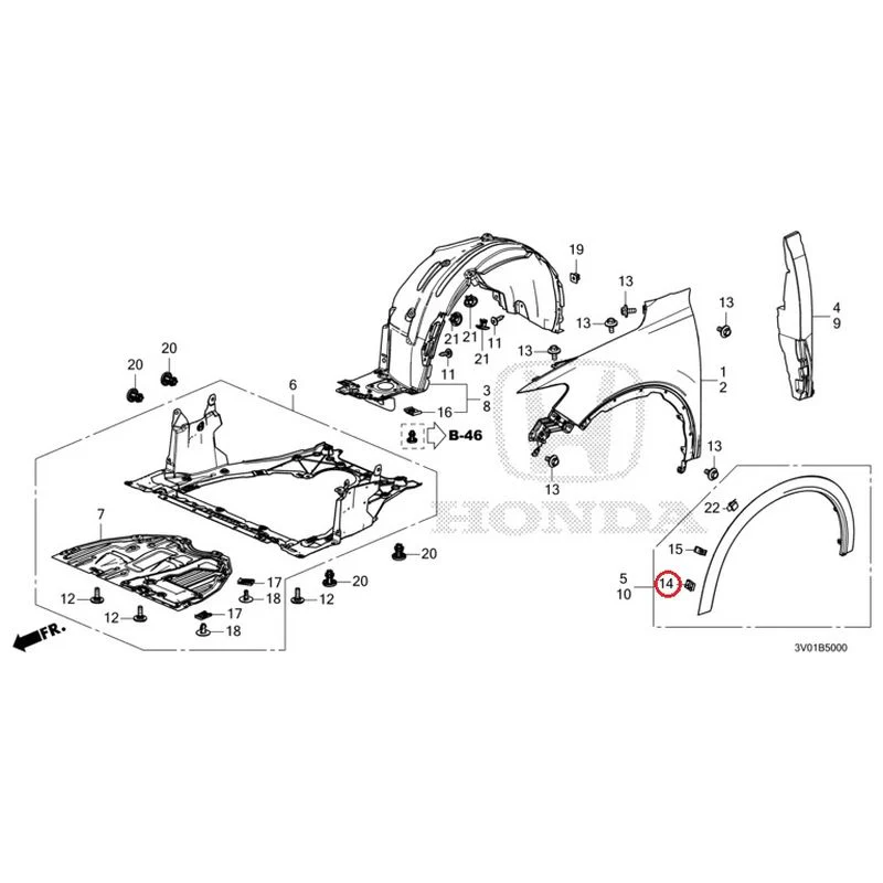 [NEW] JDM HONDA ZR-V RZ3 2023 Front Fenders GENUINE OEM - Image 27
