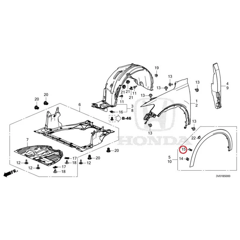 [NEW] JDM HONDA ZR-V RZ3 2023 Front Fenders GENUINE OEM - Image 28