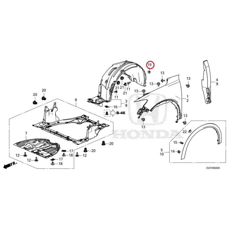 [NEW] JDM HONDA ZR-V RZ3 2023 Front Fenders GENUINE OEM - Image 32