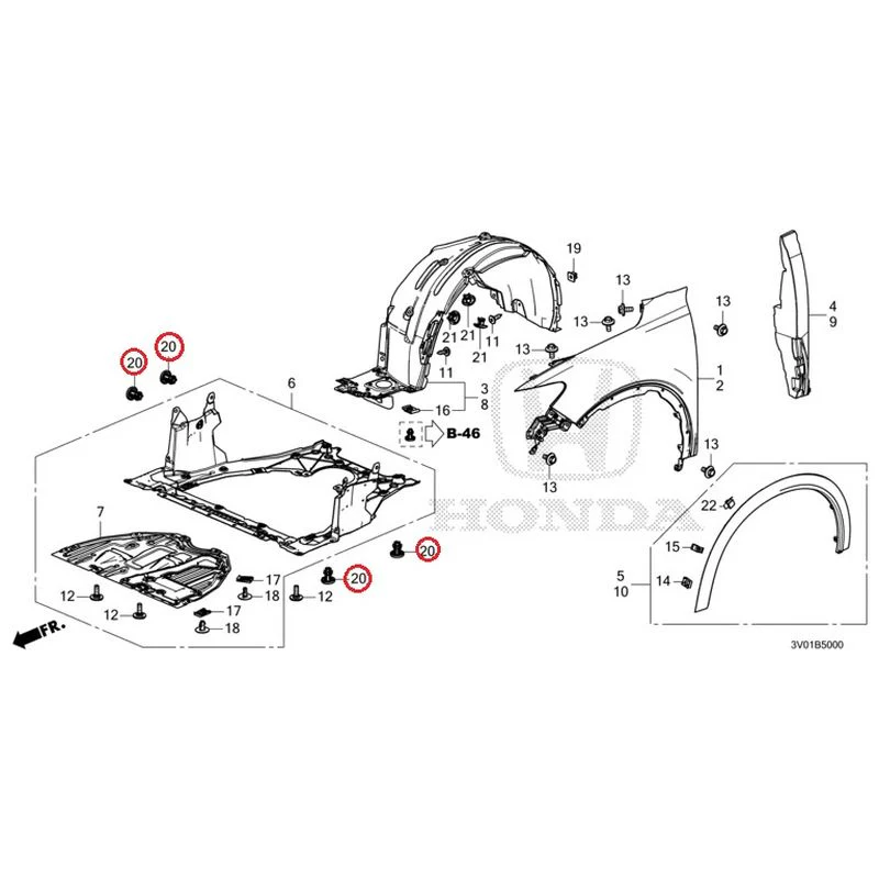 [NEW] JDM HONDA ZR-V RZ3 2023 Front Fenders GENUINE OEM - Image 33