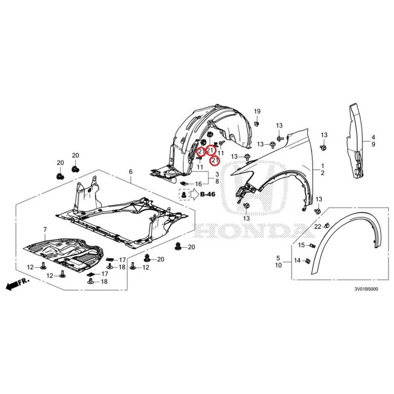 [NEW] JDM HONDA ZR-V RZ3 2023 Front Fenders GENUINE OEM - Image 34