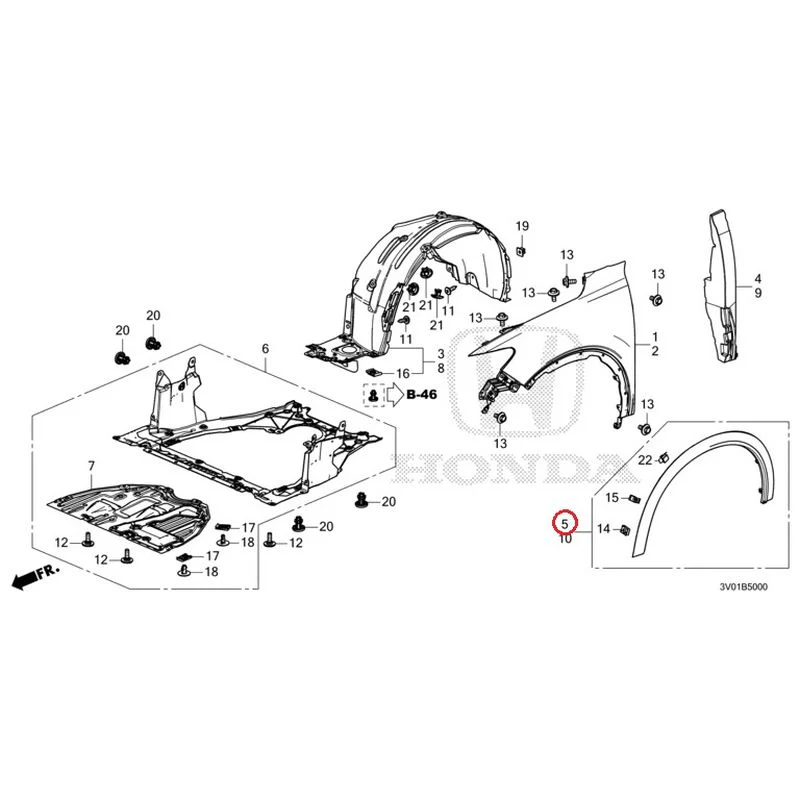 [NEW] JDM HONDA ZR-V RZ3 2023 Front Fenders GENUINE OEM - Image 8