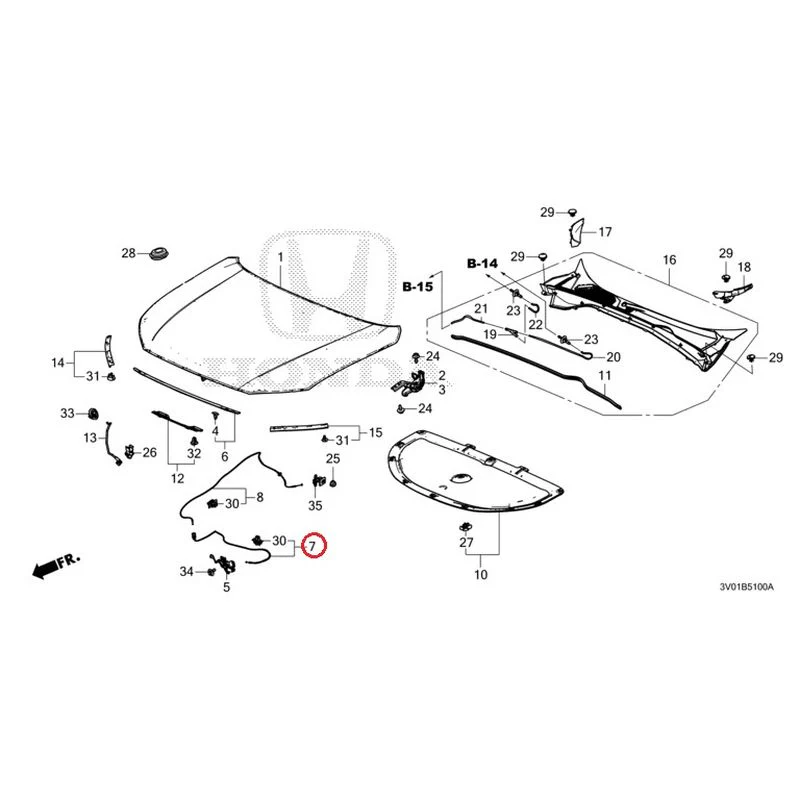 [NEW] JDM HONDA ZR-V RZ3 2023 Hood GENUINE OEM - Image 10