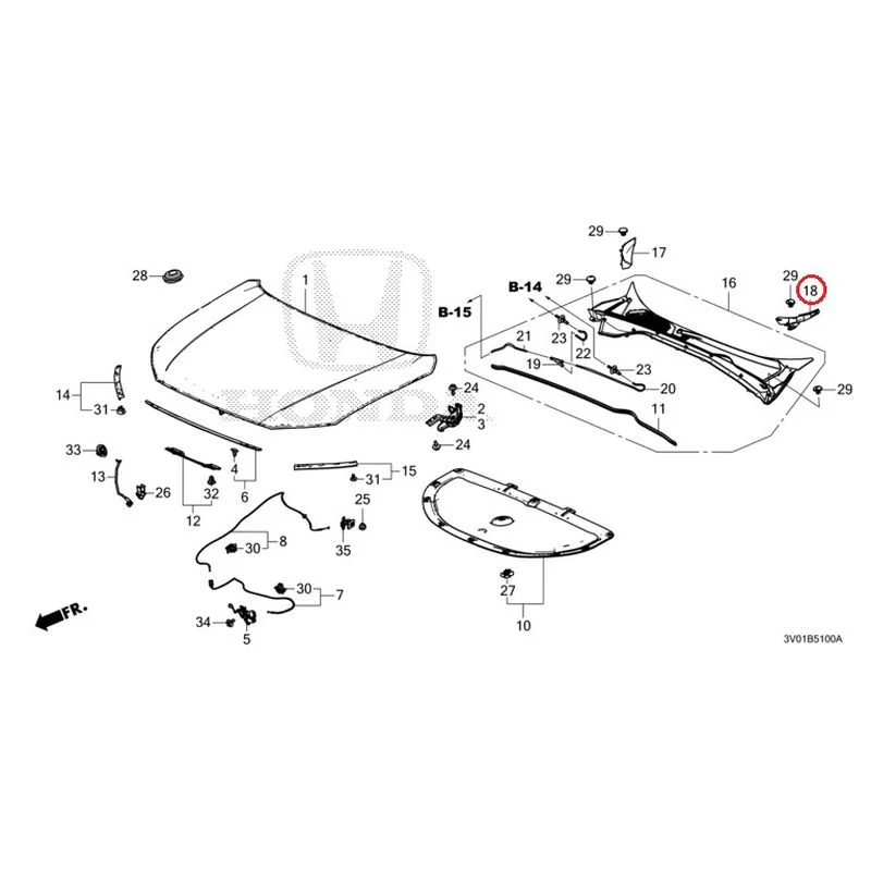 [NEW] JDM HONDA ZR-V RZ3 2023 Hood GENUINE OEM - Image 20