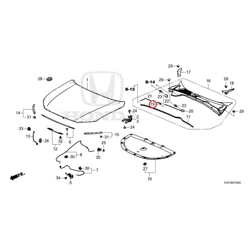 [NEW] JDM HONDA ZR-V RZ3 2023 Hood GENUINE OEM - Image 21