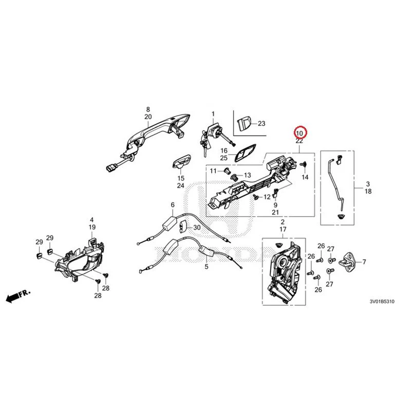[NEW] JDM HONDA ZR-V RZ3 2023 Front Door Locks/Outer Handles GENUINE OEM - Image 17