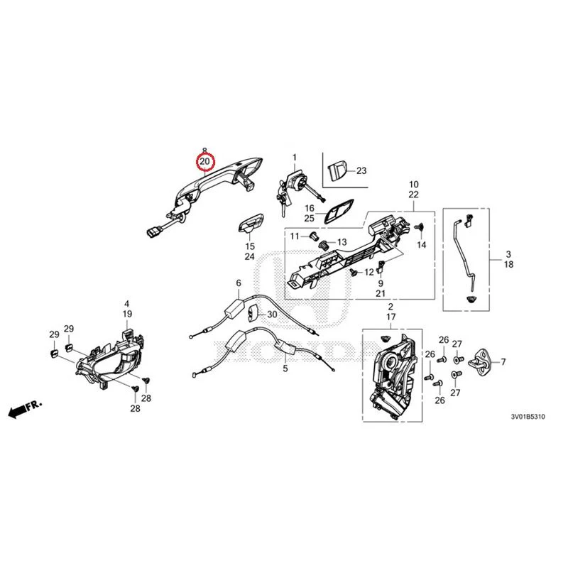 [NEW] JDM HONDA ZR-V RZ3 2023 Front Door Locks/Outer Handles GENUINE OEM - Image 33