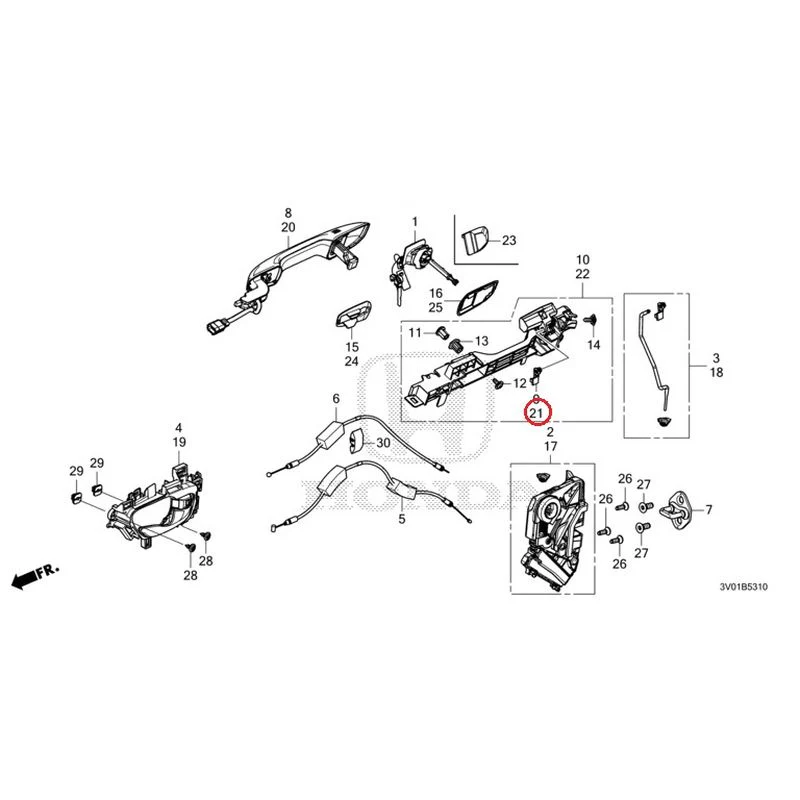 [NEW] JDM HONDA ZR-V RZ3 2023 Front Door Locks/Outer Handles GENUINE OEM - Image 34