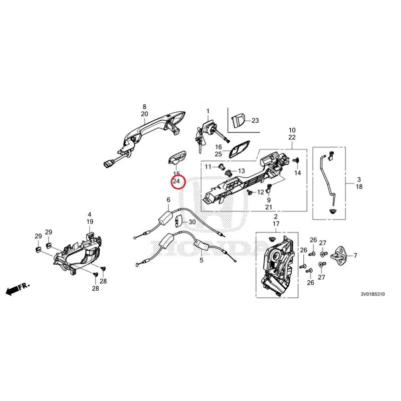 [NEW] JDM HONDA ZR-V RZ3 2023 Front Door Locks/Outer Handles GENUINE OEM - Image 37